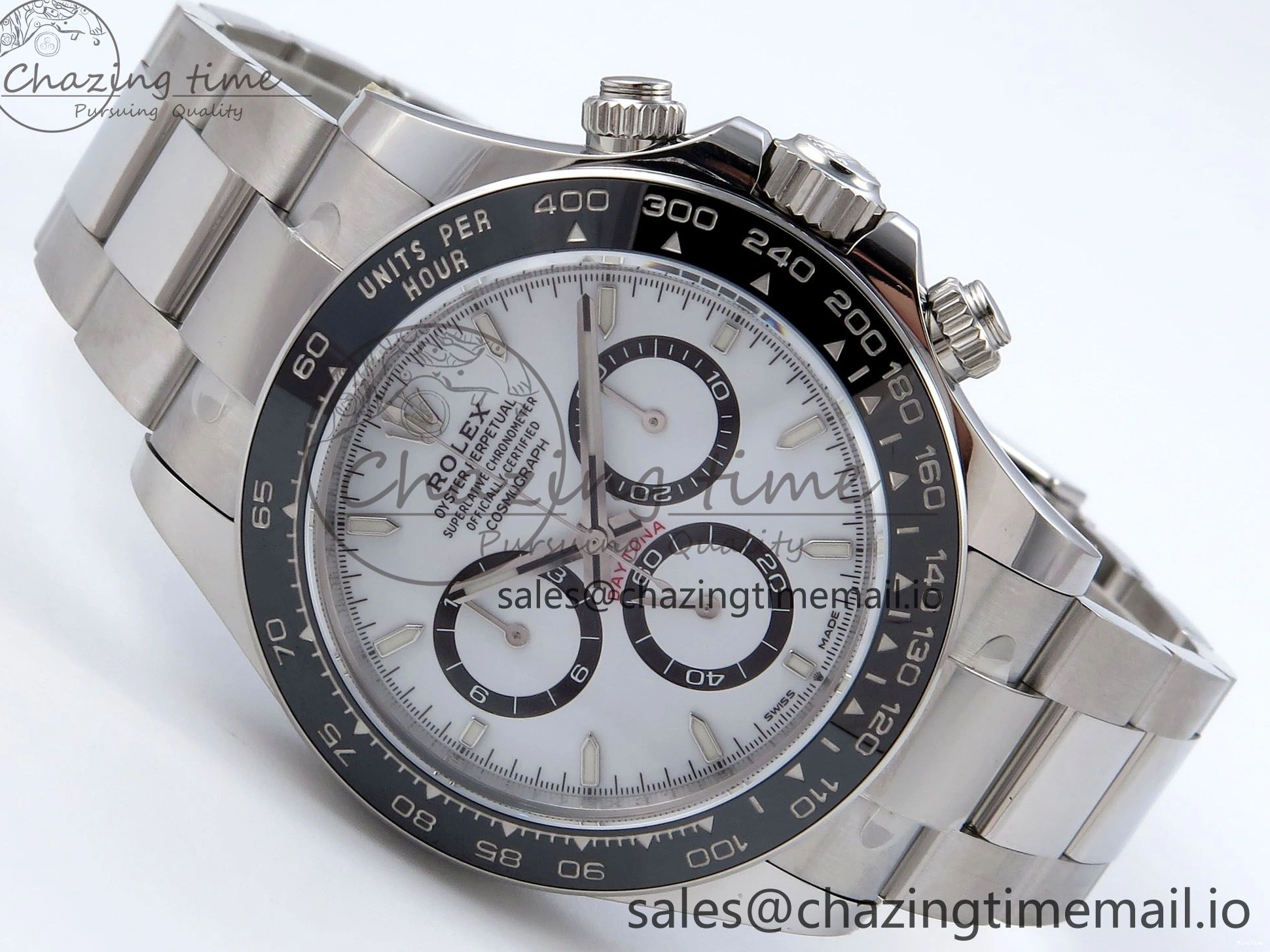 MiroTime 0428 Reliable Daytona 126500 QF+ 1:1 Best Edition 904L Steel White Dial on SS Bracelet SH 862